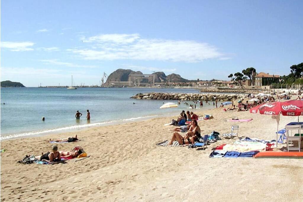 Blue Summer Vibes Mini Studio For Two, Ac, Parking, Beach At 50M, Spa Access -2 La Ciotat Bagian luar foto