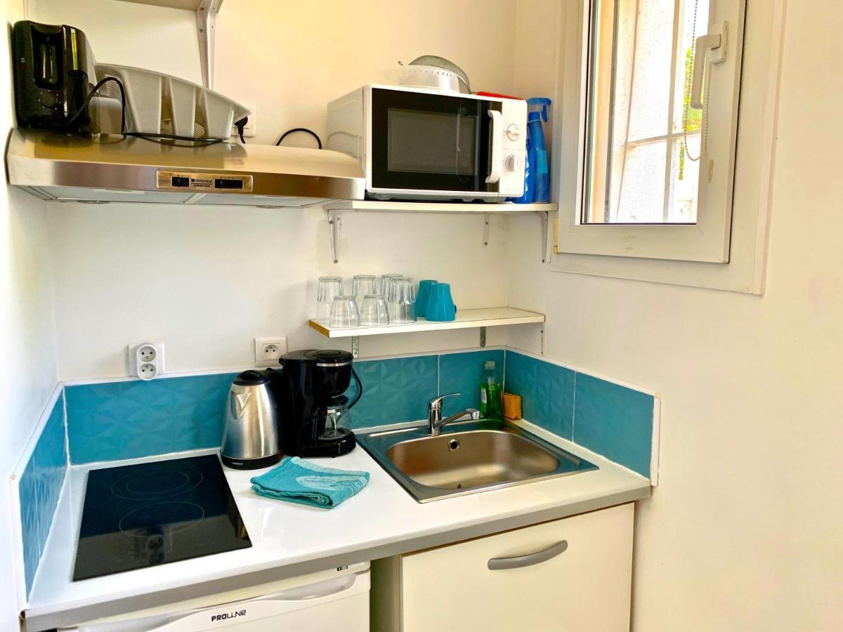 Blue Summer Vibes Mini Studio For Two, Ac, Parking, Beach At 50M, Spa Access -2 La Ciotat Bagian luar foto